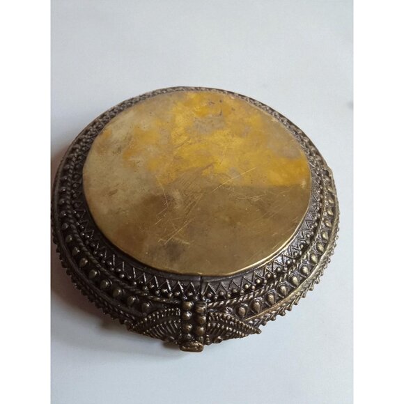 Antique African Omani Bronze Anklet Ashtray Decorative Dish - Picture 7 of 11